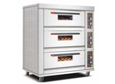 three deck electric oven