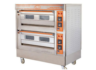 double deck gas oven